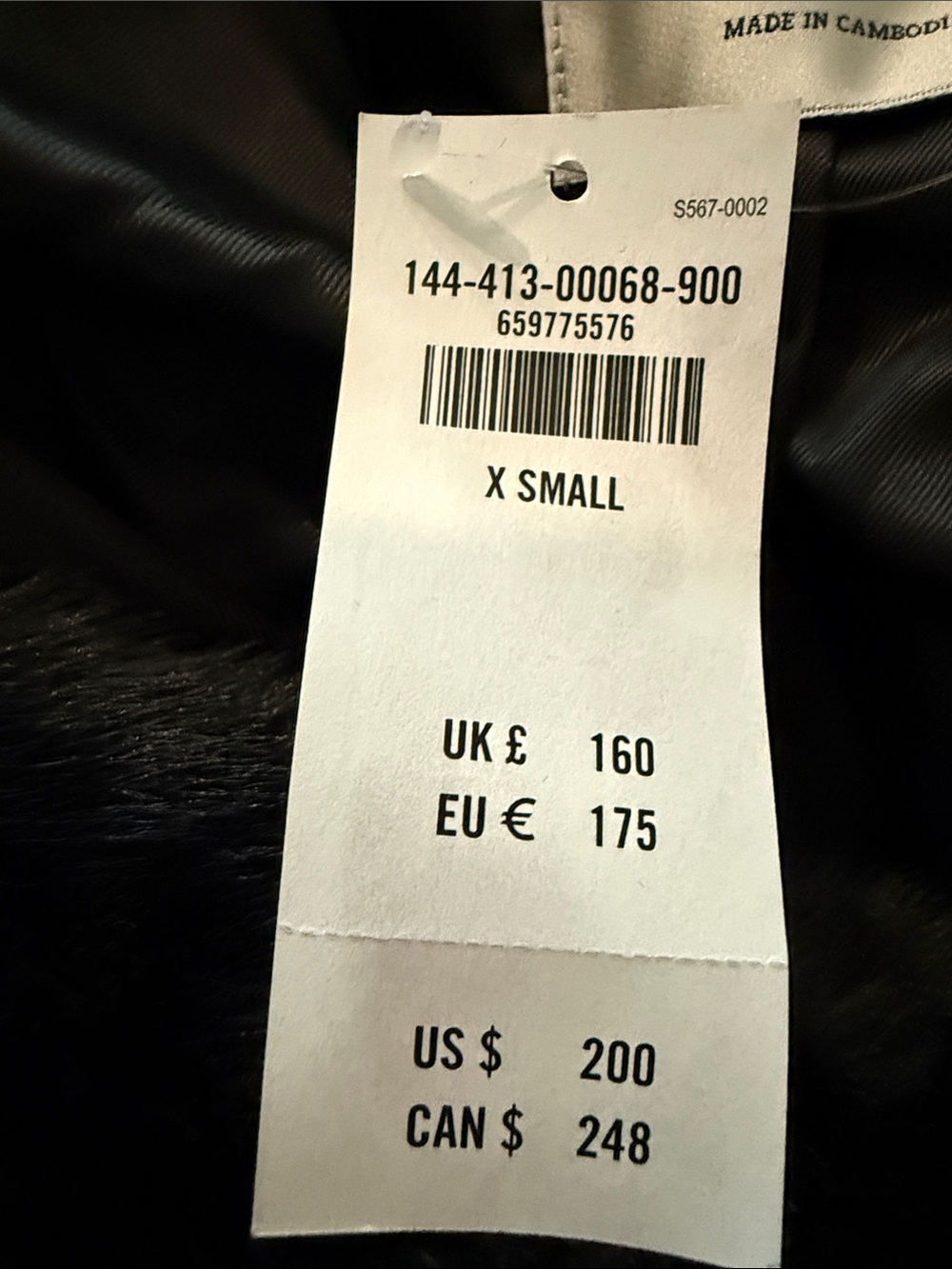 Abercrombie & Fitch Black Faux Fur Trench Coat - Picture 2 of 2